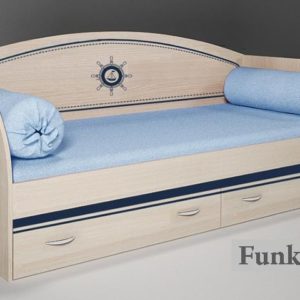 Кровать одноярусная со спинкой «Капитан»